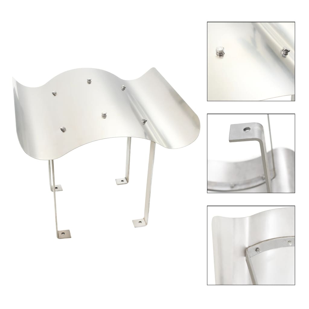 Chimney Cowl Stainless Steel 70 x 70 x 37 cm
