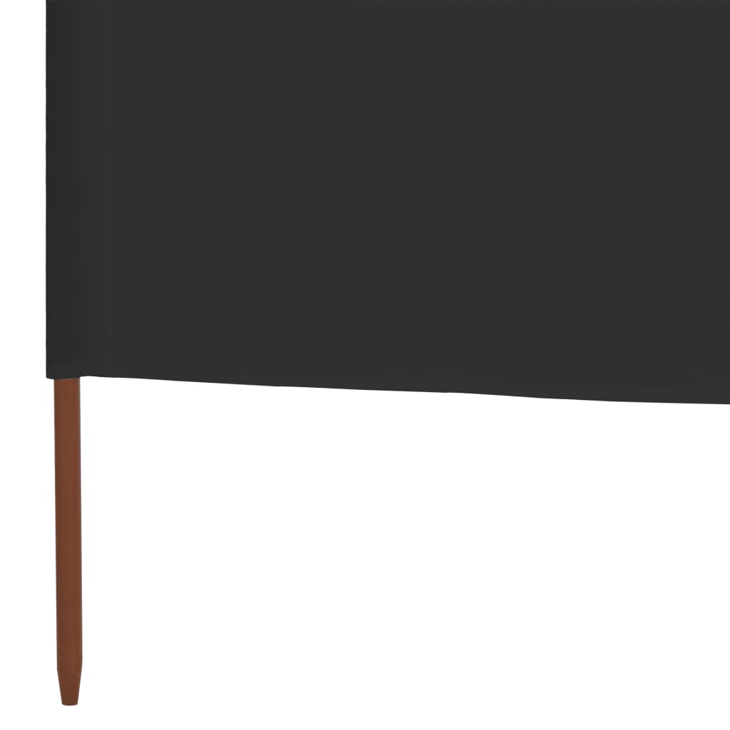 3-panel Wind Screen Fabric 400x120 cm Anthracite