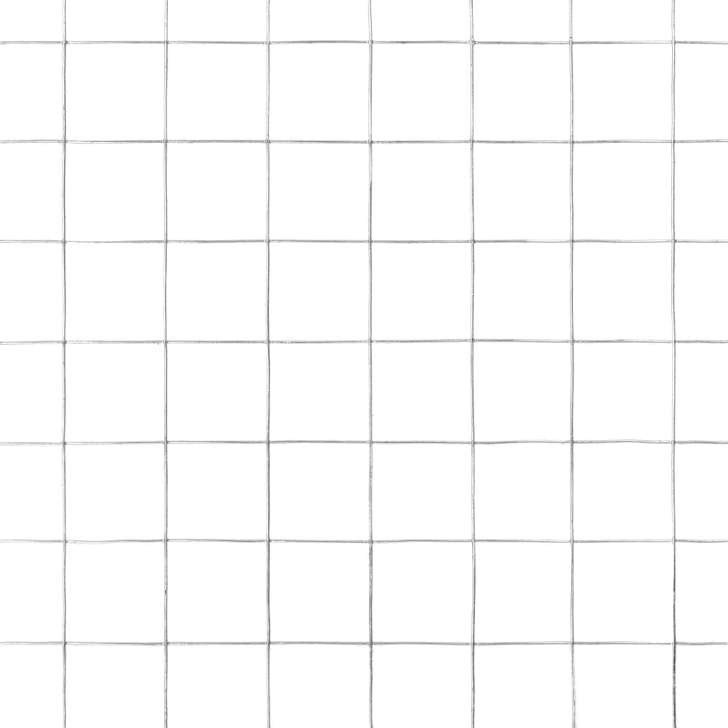 Chicken Wire Fence Galvanised Steel 10x1.5 m Silver