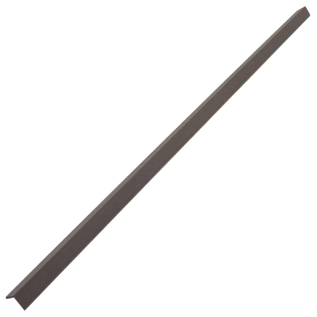5 pcs Decking Angle Trims WPC 170 cm Dark Brown