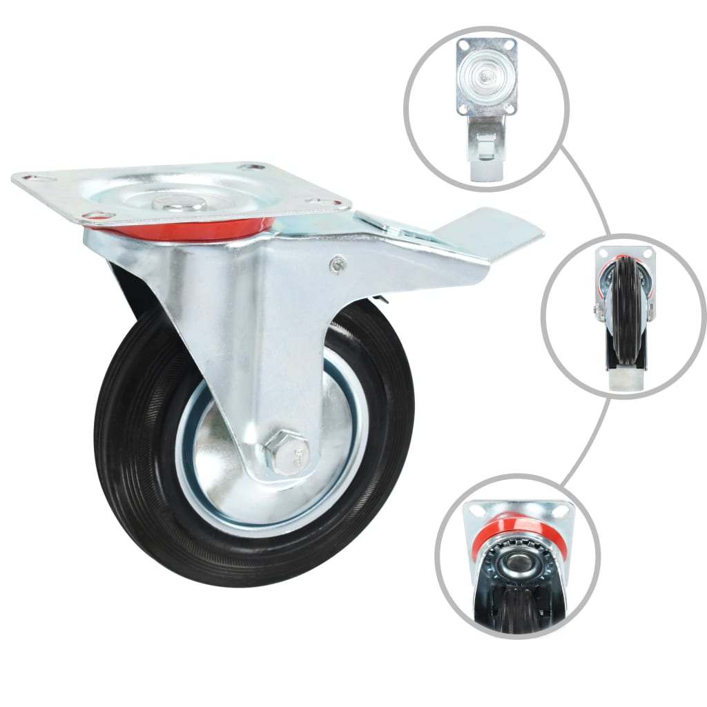 Casters 4 pcs 160 mm