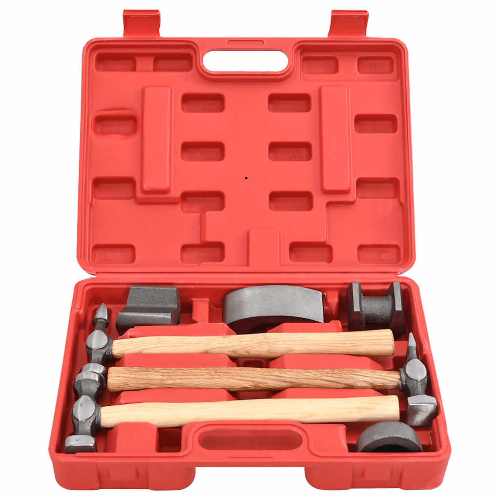 7-Piece Auto Body Hammer and Dolly Dent Repair Set