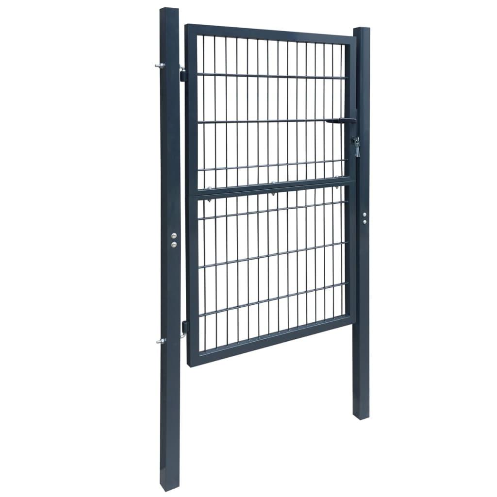 2D Fence Gate (Single) Anthracite Grey 106 x 190 cm