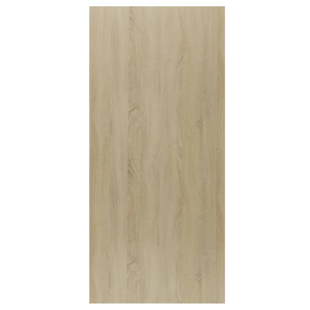 Book Cabinet/TV Cabinet White and Sonoma Oak 36x30x114 cm Engineered Wood