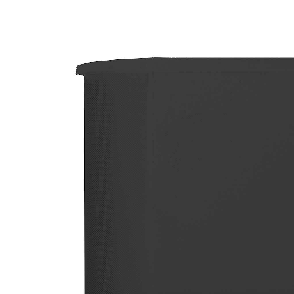 5-panel Wind Screen Fabric 600x80 cm Anthracite
