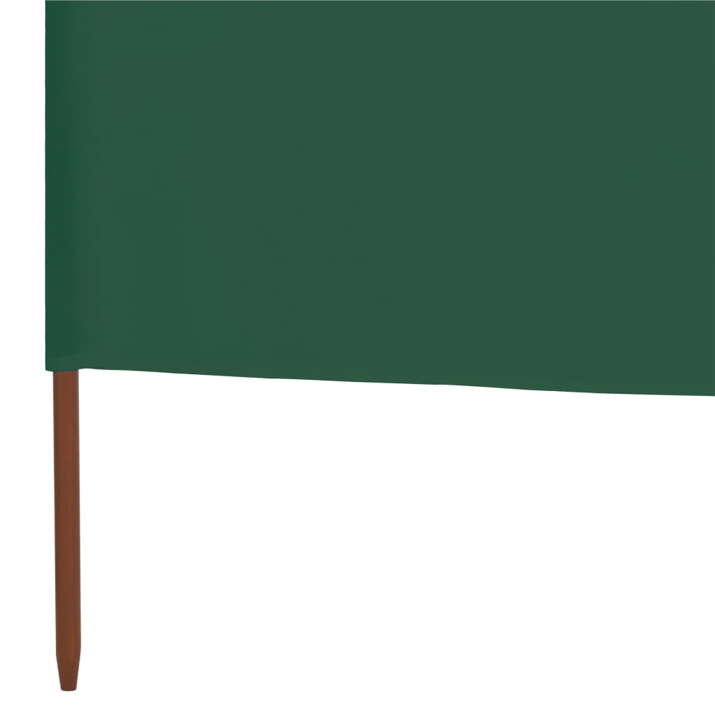 5-panel Wind Screen Fabric 600x160 cm Green