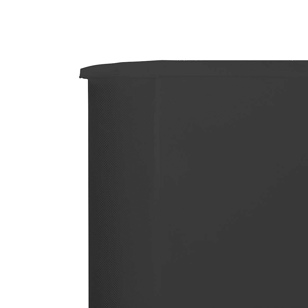 6-panel Wind Screen Fabric 800x120 cm Anthracite