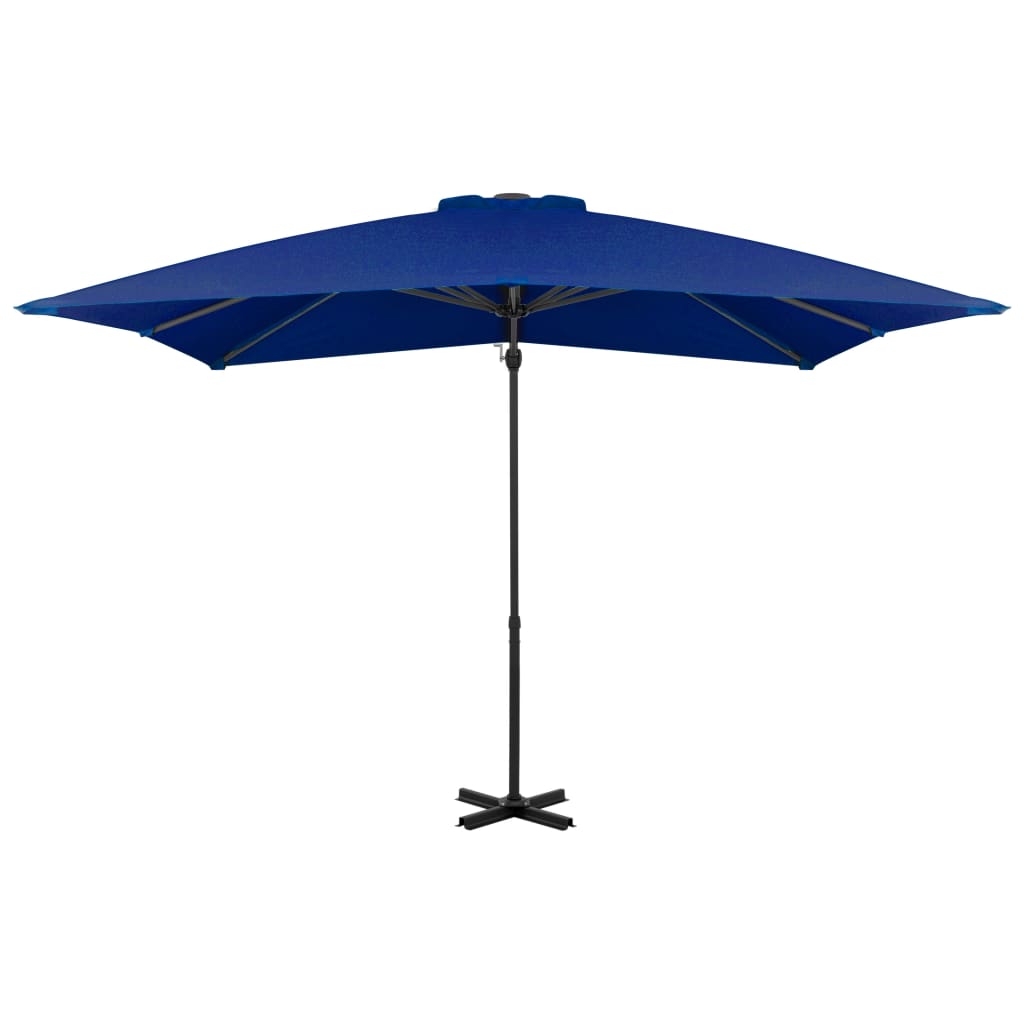 Cantilever Garden Parasol with Aluminium Pole Azure Blue 250x250 cm