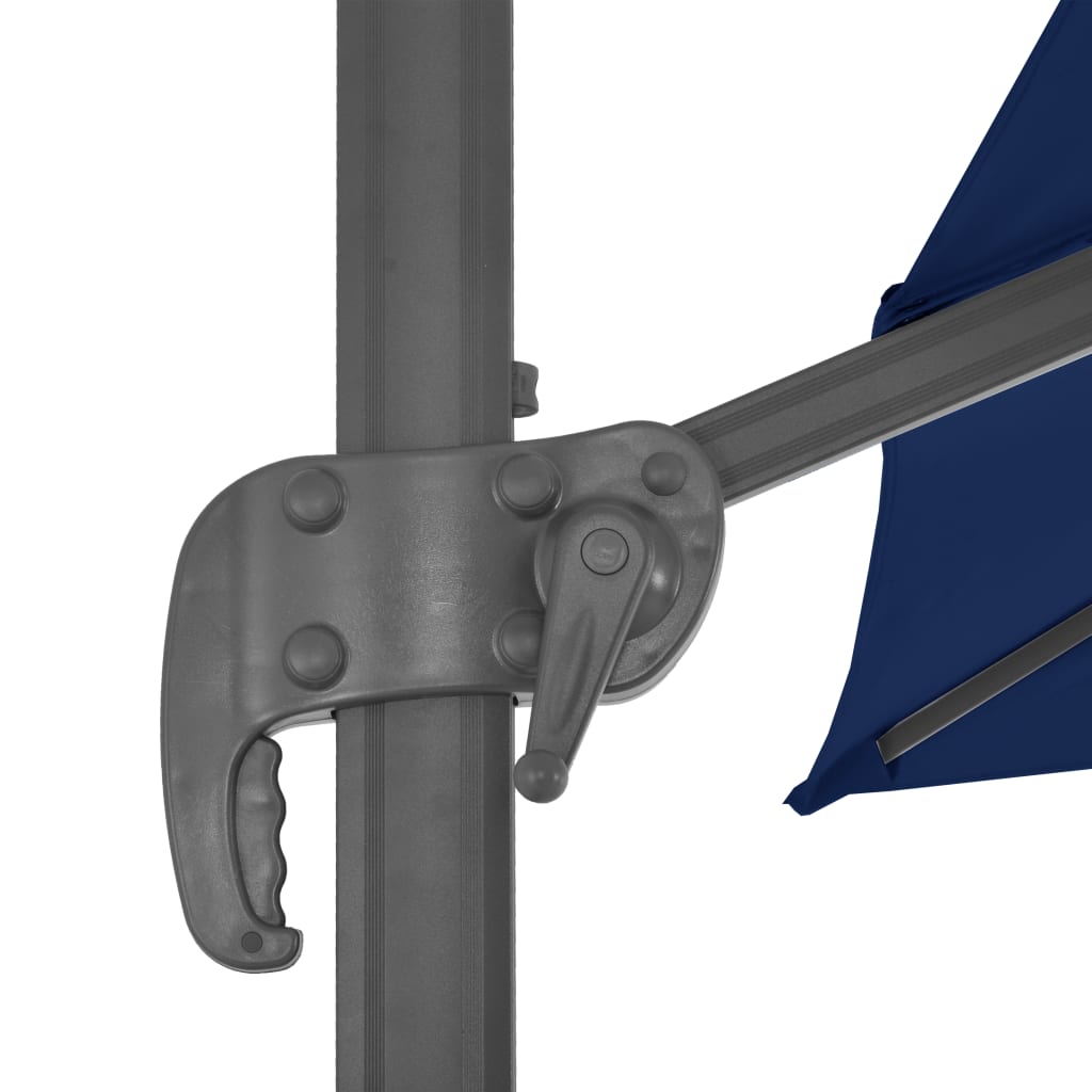 Cantilever Garden Parasol with Aluminium Pole 3x3 m Azure Blue
