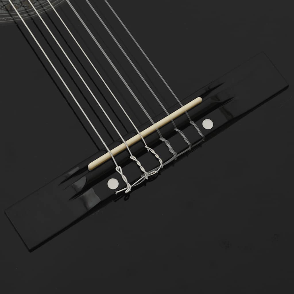 Classical Guitar for Beginner Black 4/4 39" Basswood