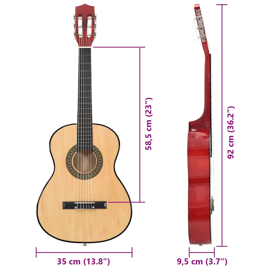 Classical Guitar for Beginner and Kid 3/4 36 Basswood
