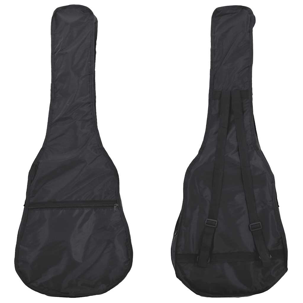 8 Piece Classical Guitar Beginner Set Black 3/4 36"