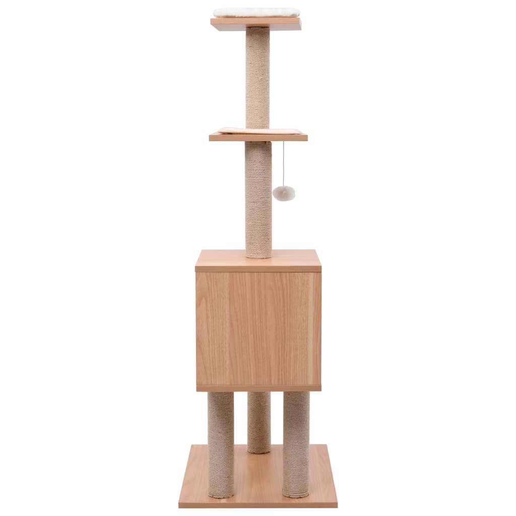 Cat Tree with Sisal Scratching Mat 123 cm