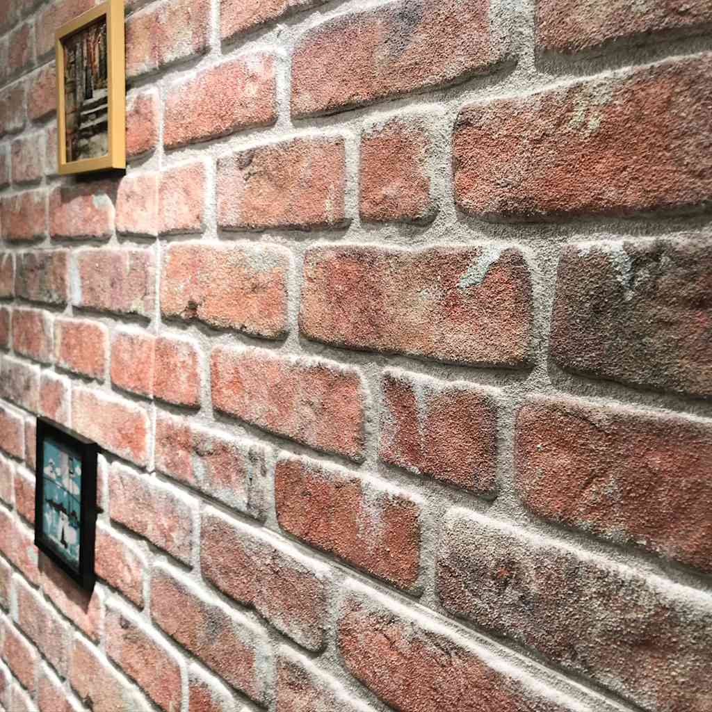 3D Wall Panels with Red Brick Design 10 pcs EPS