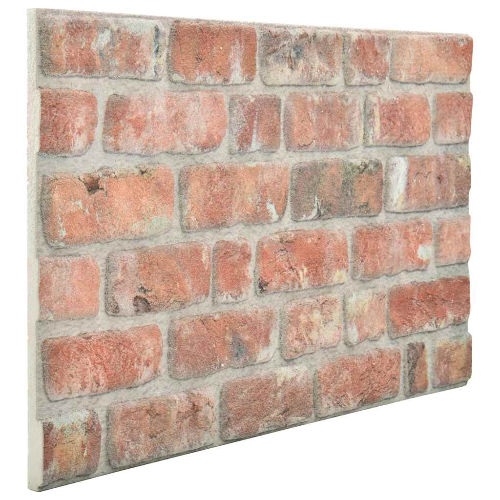 3D Wall Panels with Red Brick Design 10 pcs EPS