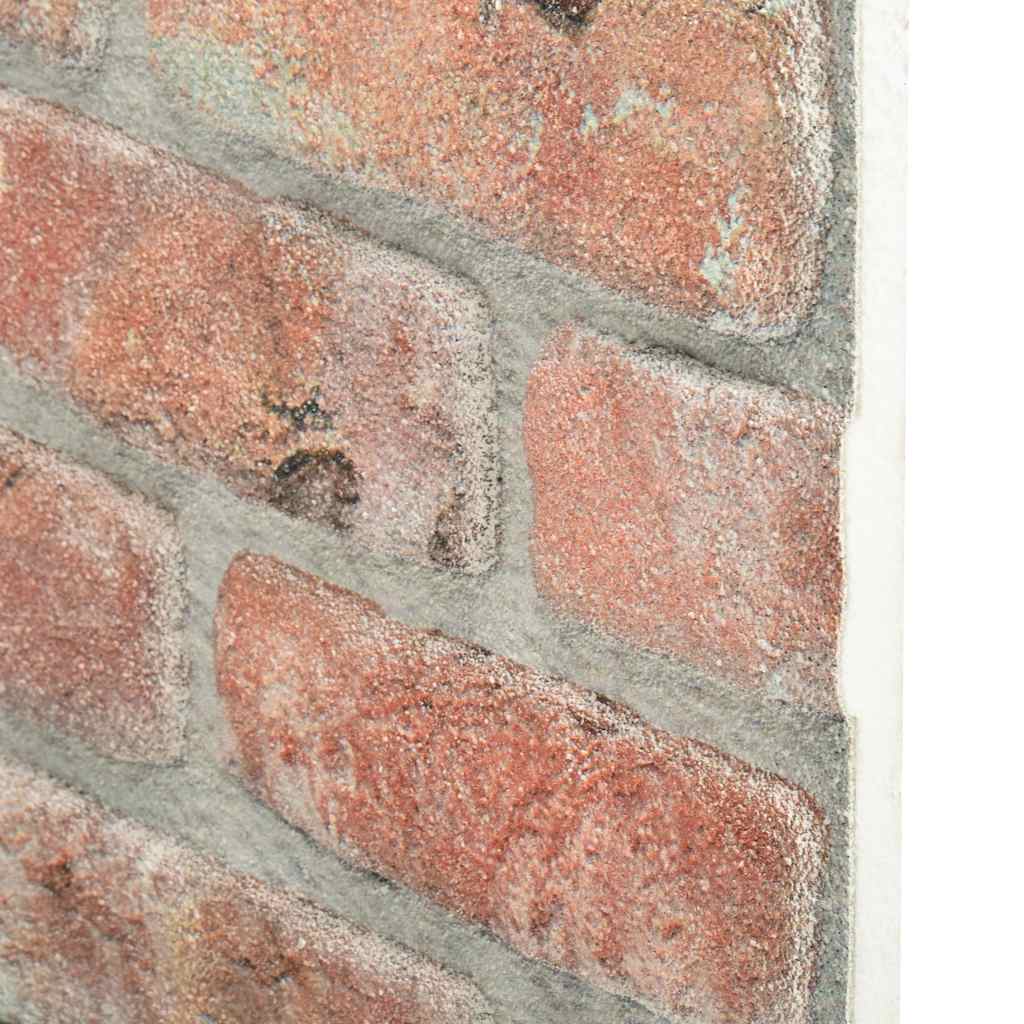3D Wall Panels with Red Brick Design 10 pcs EPS