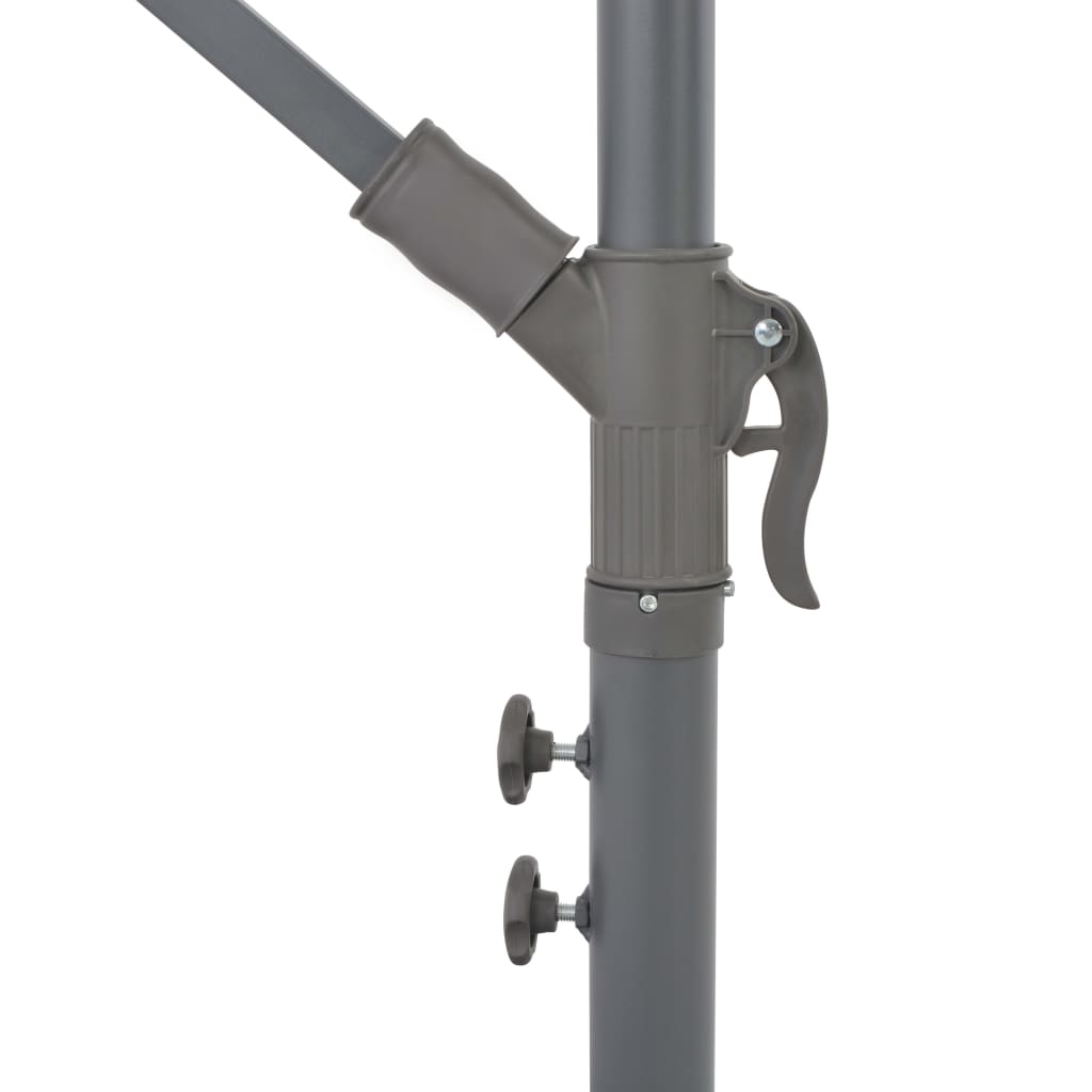 Cantilever Garden Parasol with Aluminium Pole Bordeaux Red 300 cm