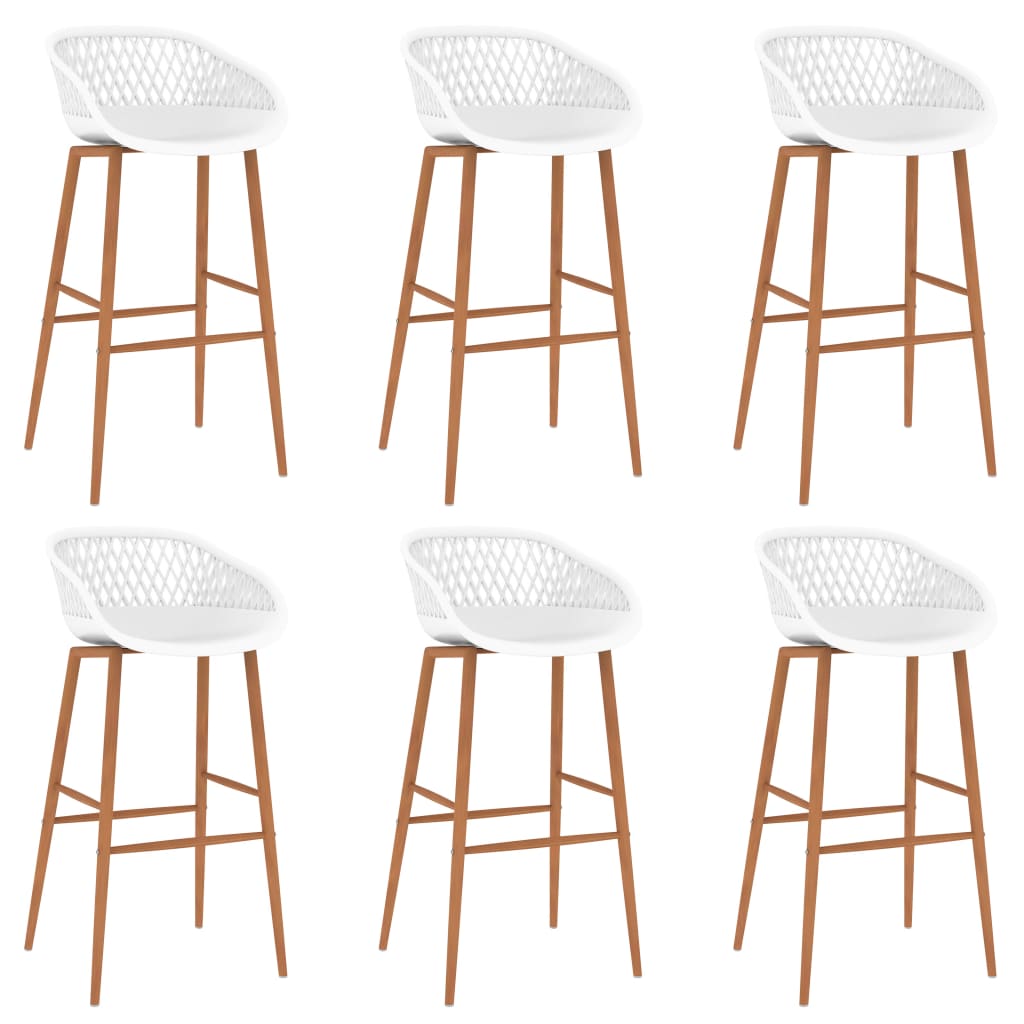 7 Piece Bar Set Black and White