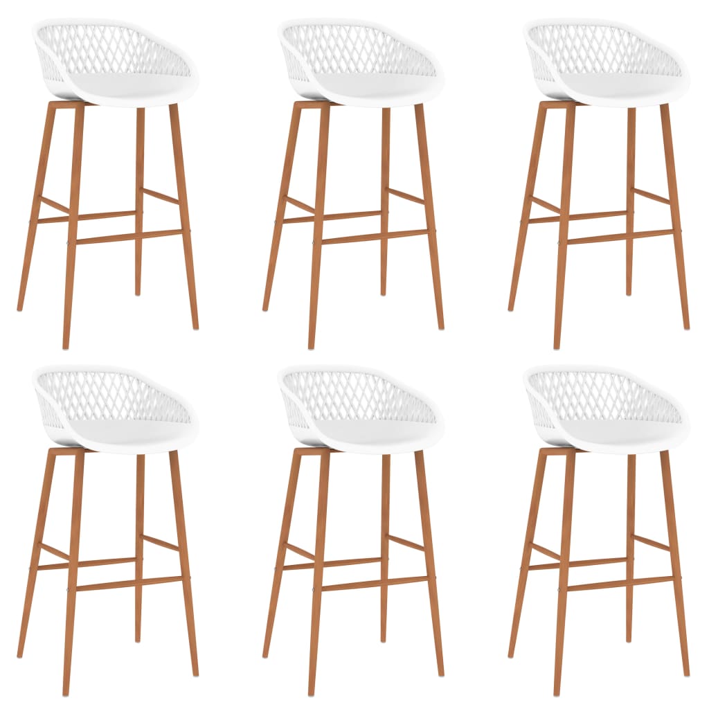 7 Piece Bar Set White