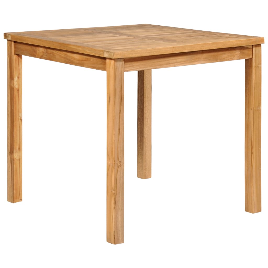 5 Piece Garden Dining Set 80x80 cm Solid Teak Wood