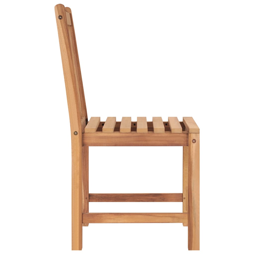 5 Piece Garden Dining Set 150x90 cm Solid Teak Wood