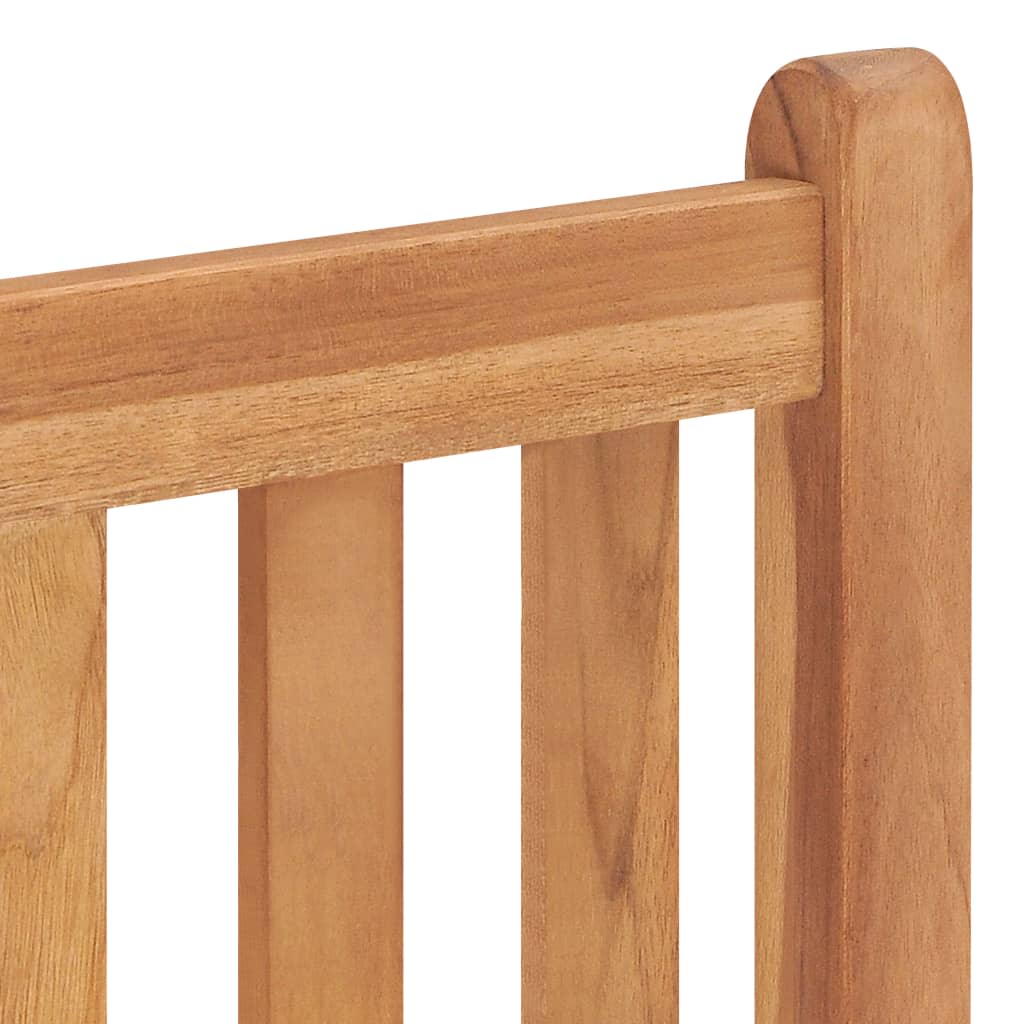 5 Piece Garden Dining Set 150x90 cm Solid Teak Wood