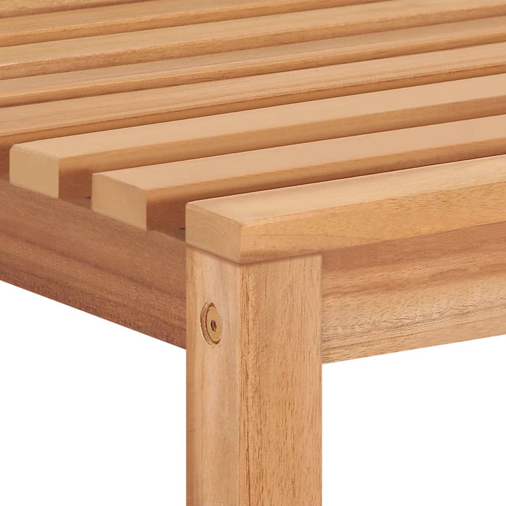 5 Piece Garden Dining Set 150x90 cm Solid Teak Wood