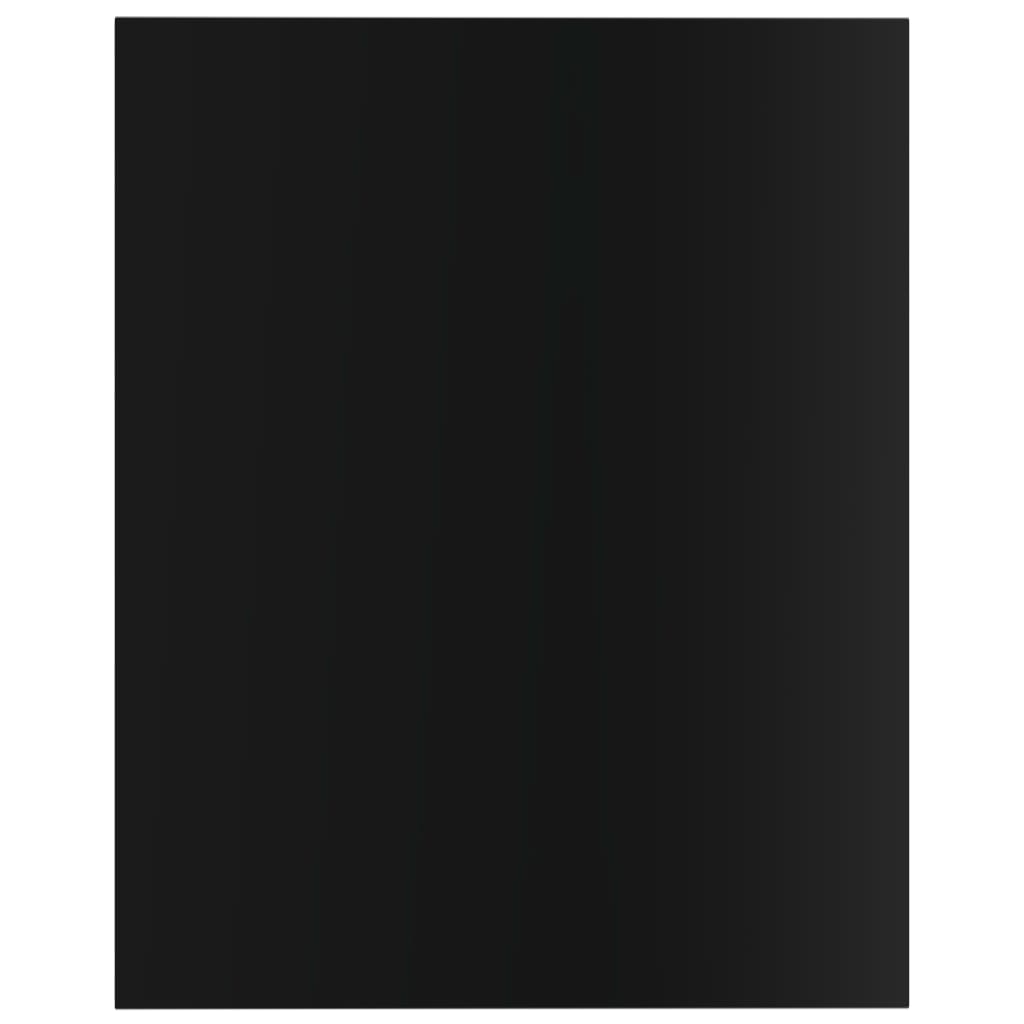 Bookshelf Boards 8 pcs High Gloss Black 40x50x1.5 cm Engineered Wood