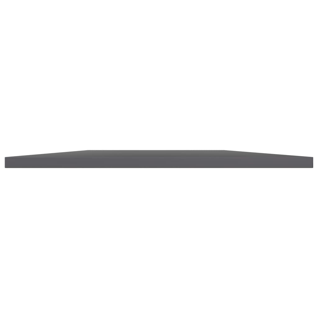 Bookshelf Boards 8 pcs High Gloss Grey 60x50x1.5 cm Engineered Wood