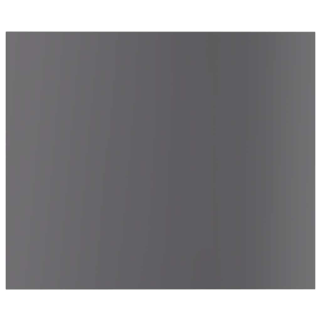 Bookshelf Boards 8 pcs High Gloss Grey 60x50x1.5 cm Engineered Wood