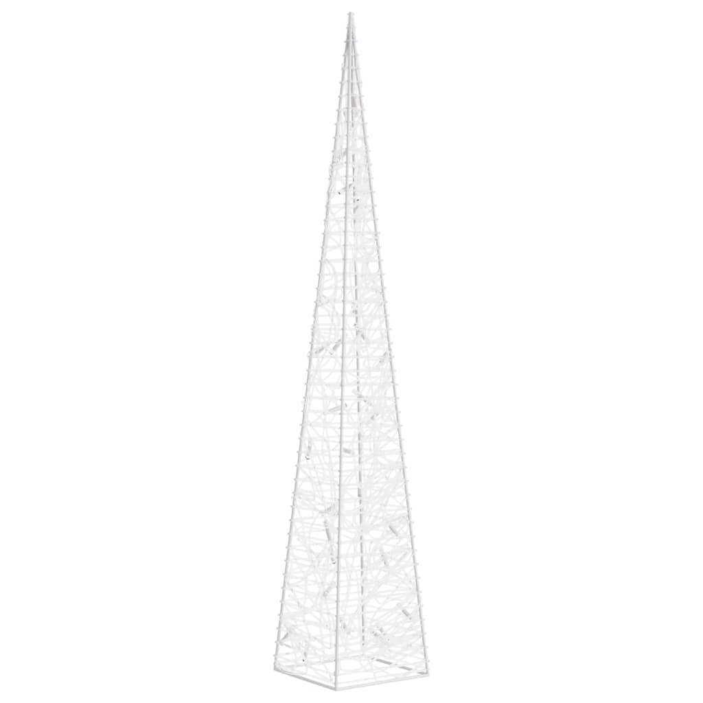 Acrylic Decorative LED Light Cone Cold White 60 cm