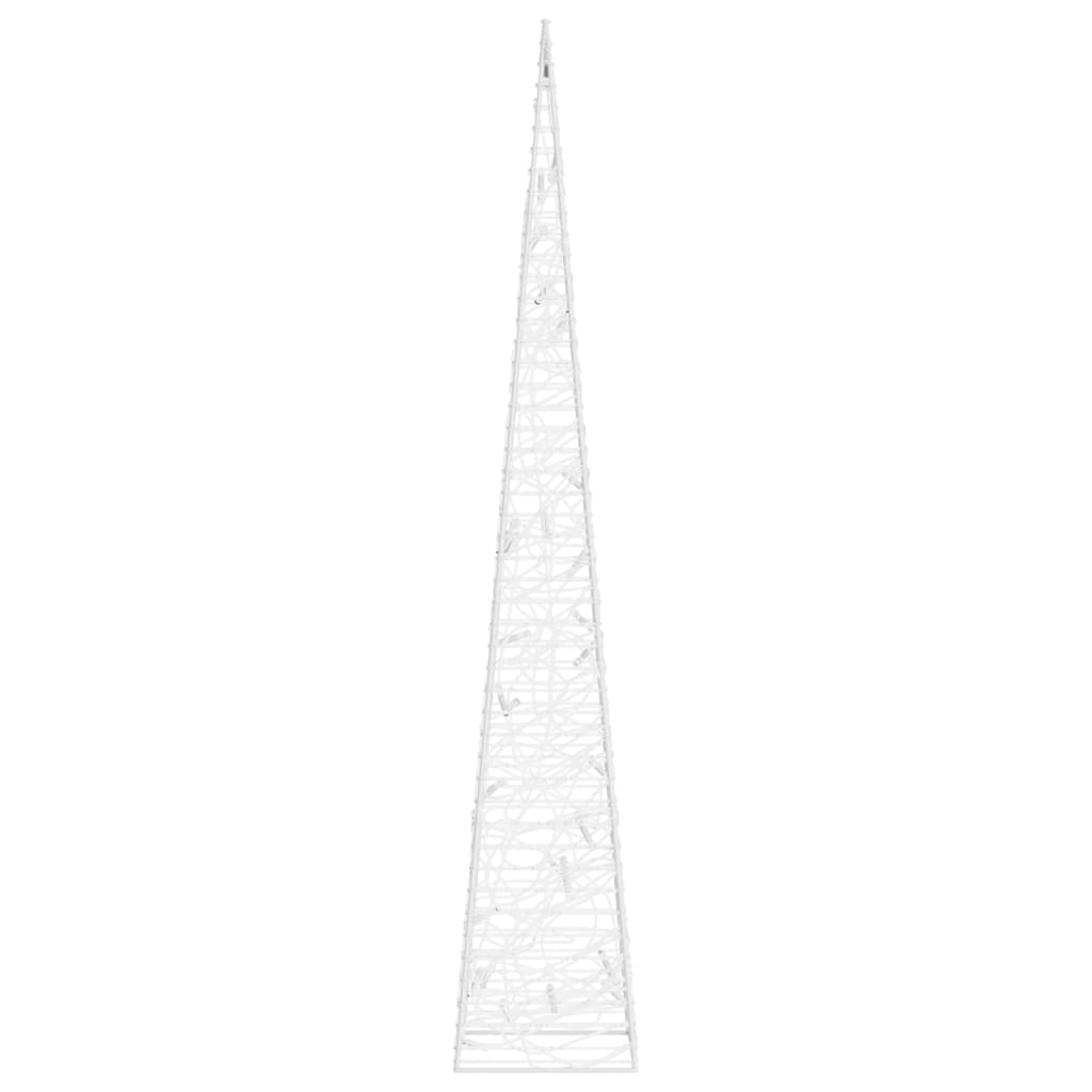 Acrylic Decorative LED Light Cone Cold White 60 cm