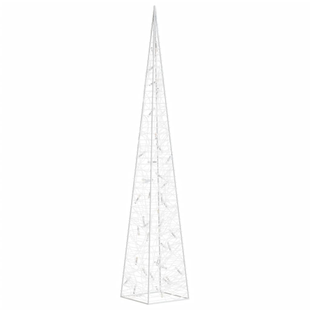 Acrylic Decorative LED Light Cone Blue 90 cm