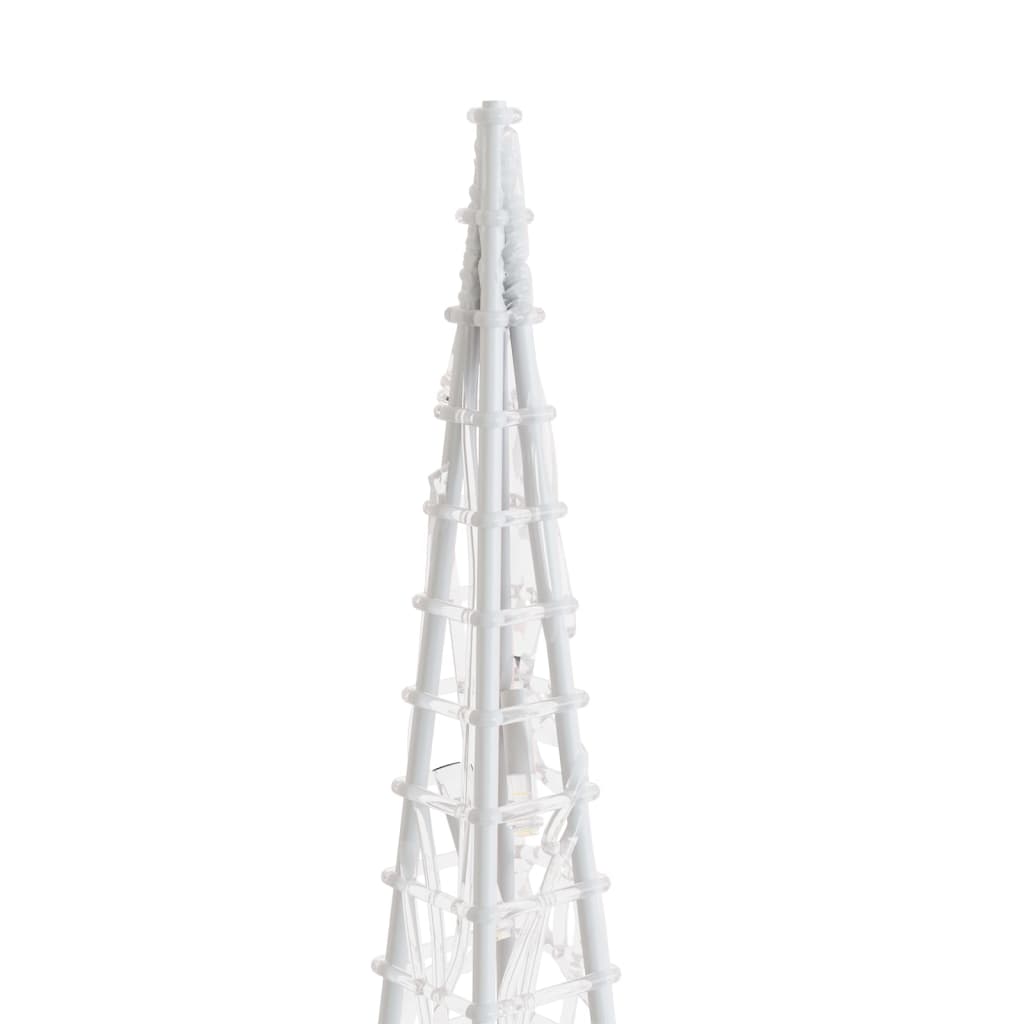Acrylic Decorative LED Light Cone Blue 90 cm