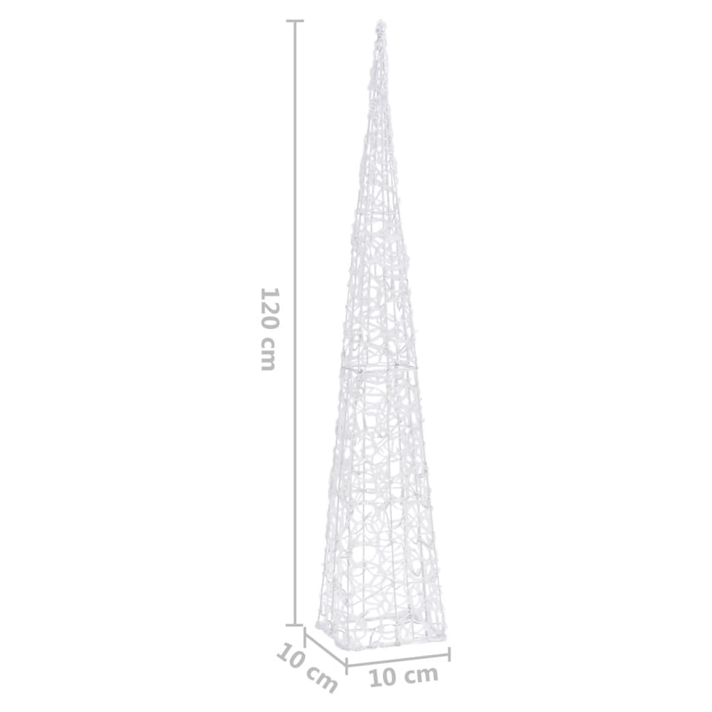 Acrylic Decorative LED Light Cone Multicolour 120 cm