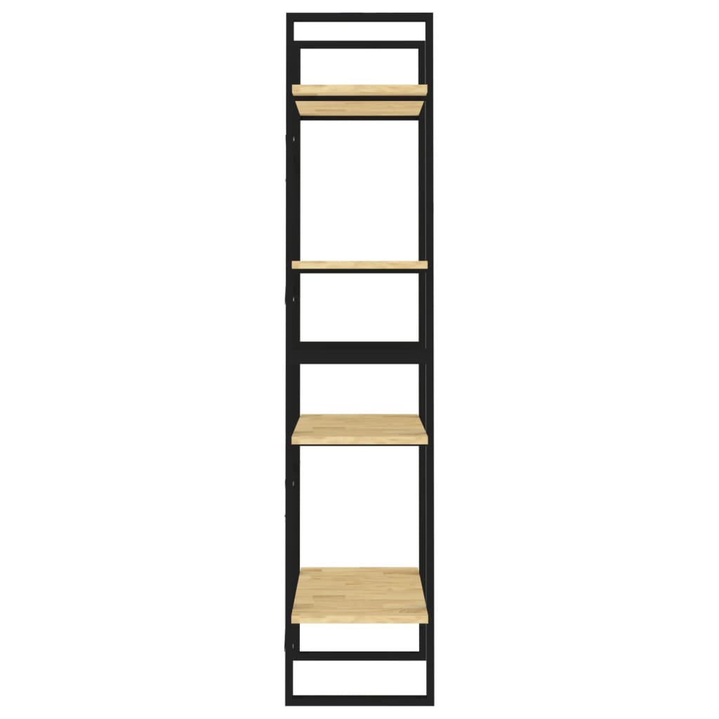 4-Tier Book Cabinet 60x30x140 cm Solid Pine Wood