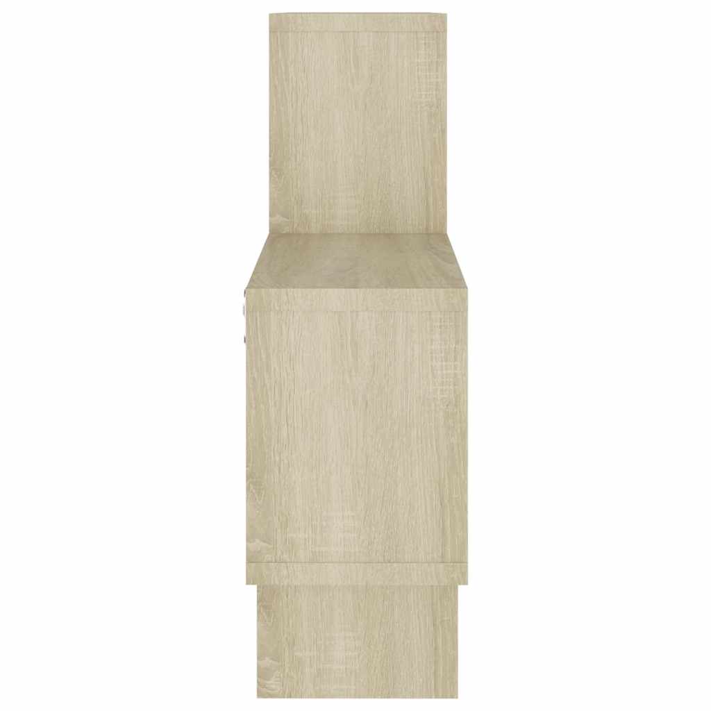 Car-shaped Wall Shelf Sonoma Oak 82x15x51 cm Engineered Wood