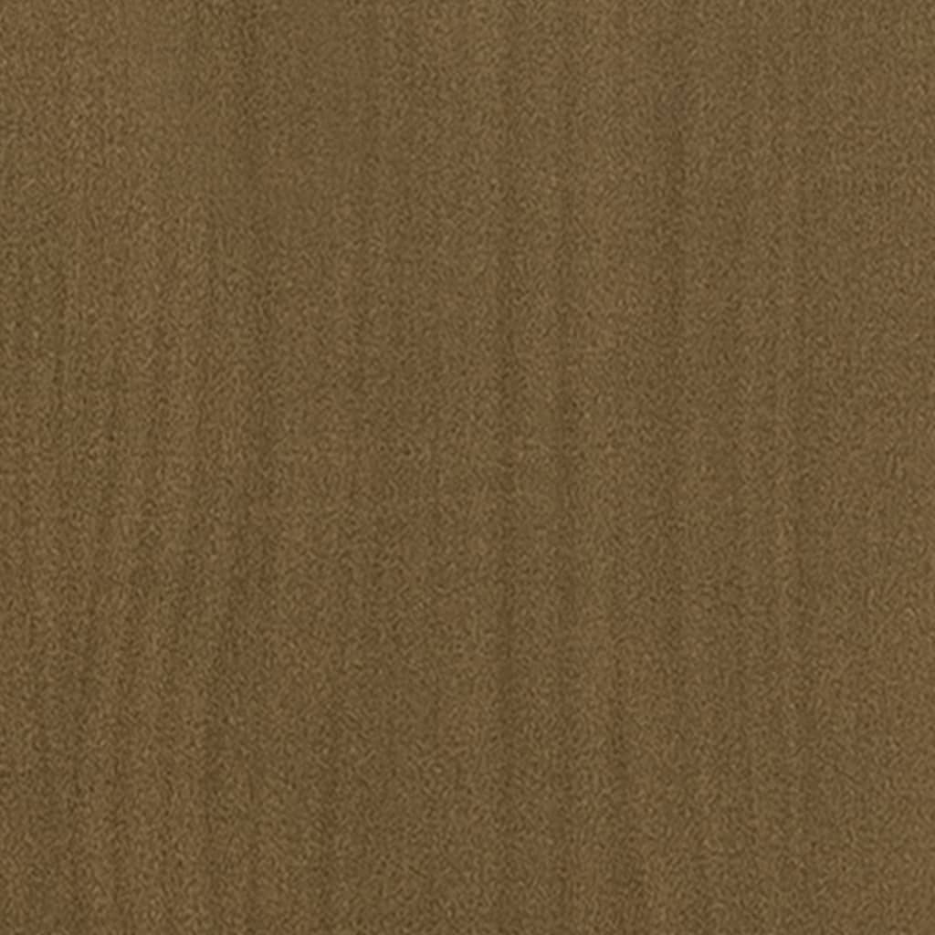 Coffee Table Honey Brown 50x50x33.5 cm Solid Pinewood