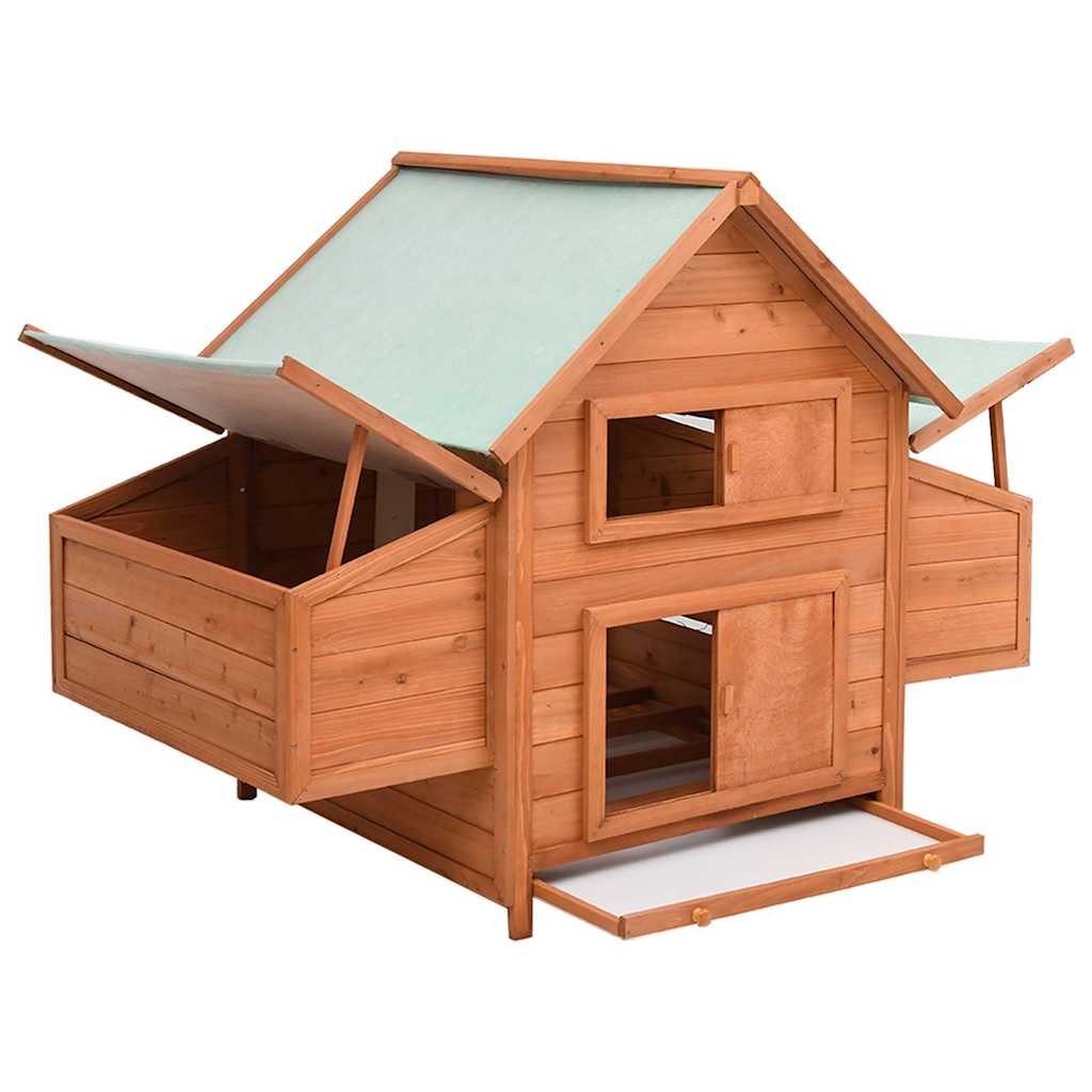 Chicken Coop 150x96x110 cm Solid Firwood