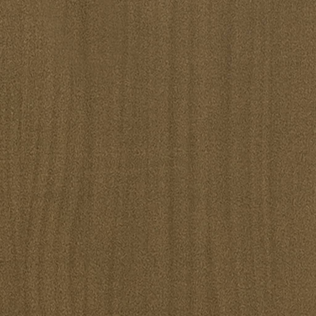 Coffee Table Honey Brown 110x50x34 cm Solid Pinewood