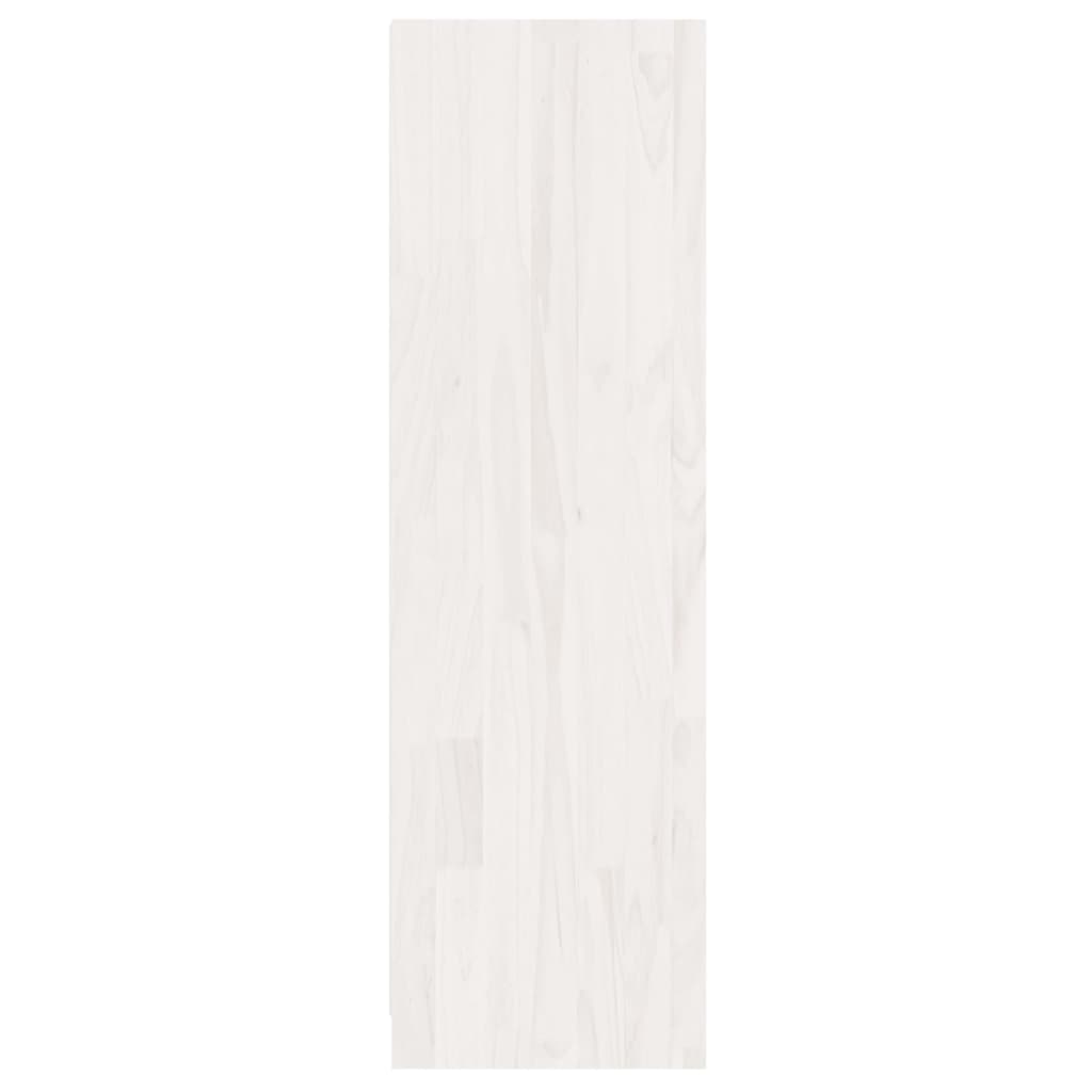 Book Cabinet/Room Divider White 36x33x110 cm Solid Pinewood