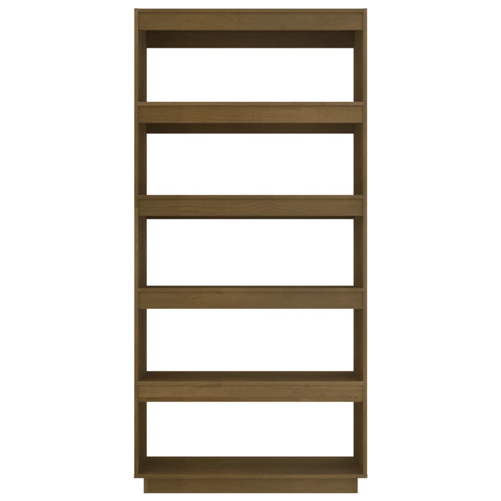 Book Cabinet/Room Divider Honey Brown 80x35x167 cm Solid Pinewood