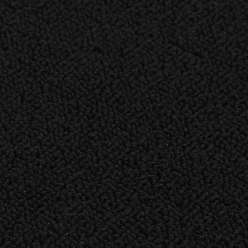 Anti Slip Stair Mats 15 pcs 60x25 cm Black Rectangular