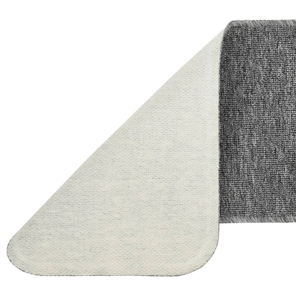 Anti Slip Stair Mats 15 pcs 60x25 cm Grey Rectangular
