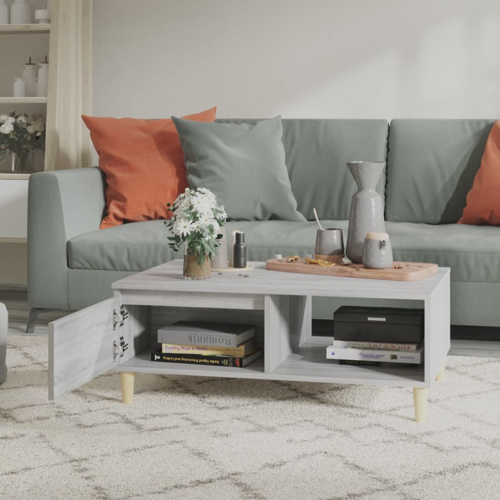 Coffee Table Grey Sonoma 90x60x35 cm Engineered Wood