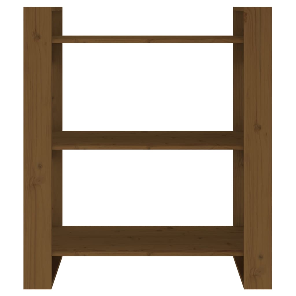 Book Cabinet/Room Divider Honey Brown 80x35x91 cm Solid Wood