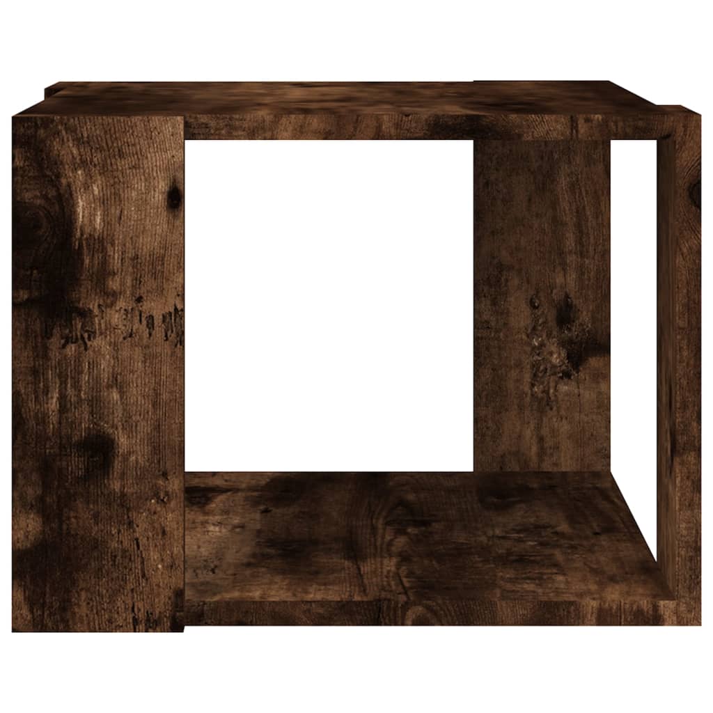 Coffee Table Smoked Oak 40x40x30 cm Engineered Wood