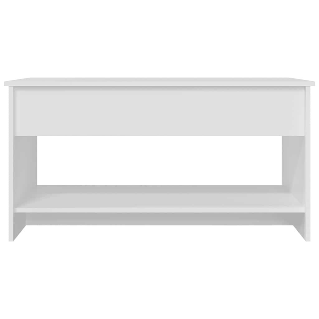 809647 vidaXL Coffee Table White 102x50x52,5 cm Engineered Wood