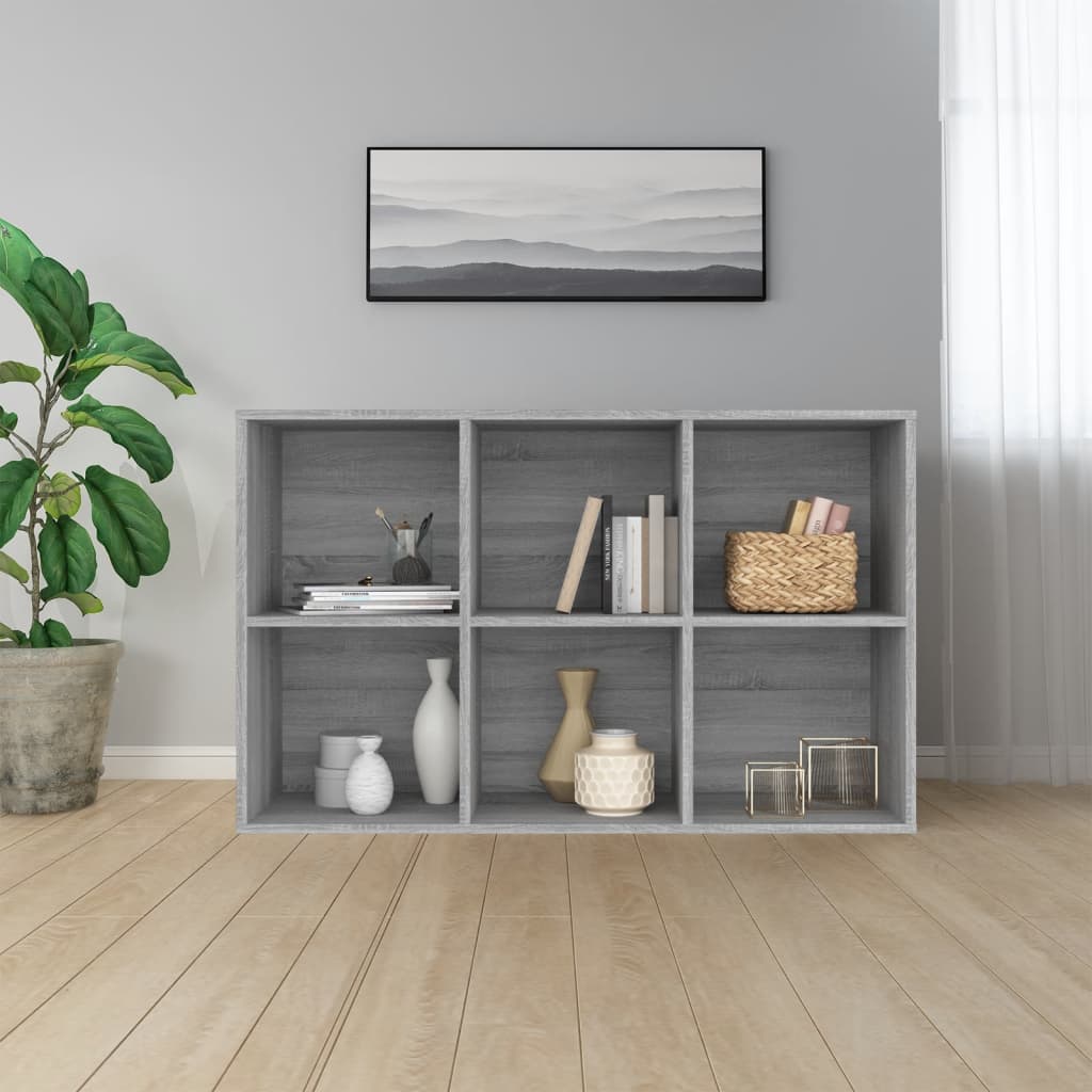 Book Cabinet/Sideboard Grey Sonoma 66x30x98 cm Engineered Wood