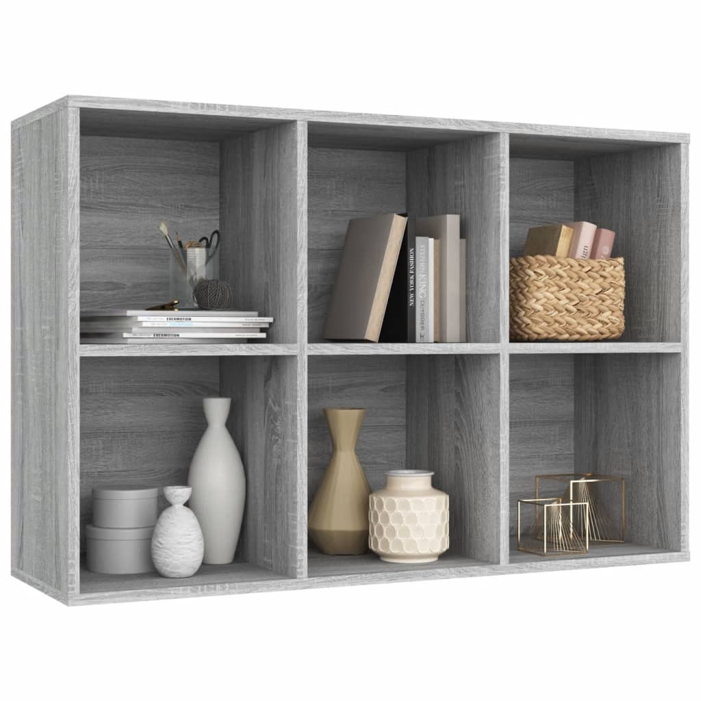 Book Cabinet/Sideboard Grey Sonoma 66x30x98 cm Engineered Wood